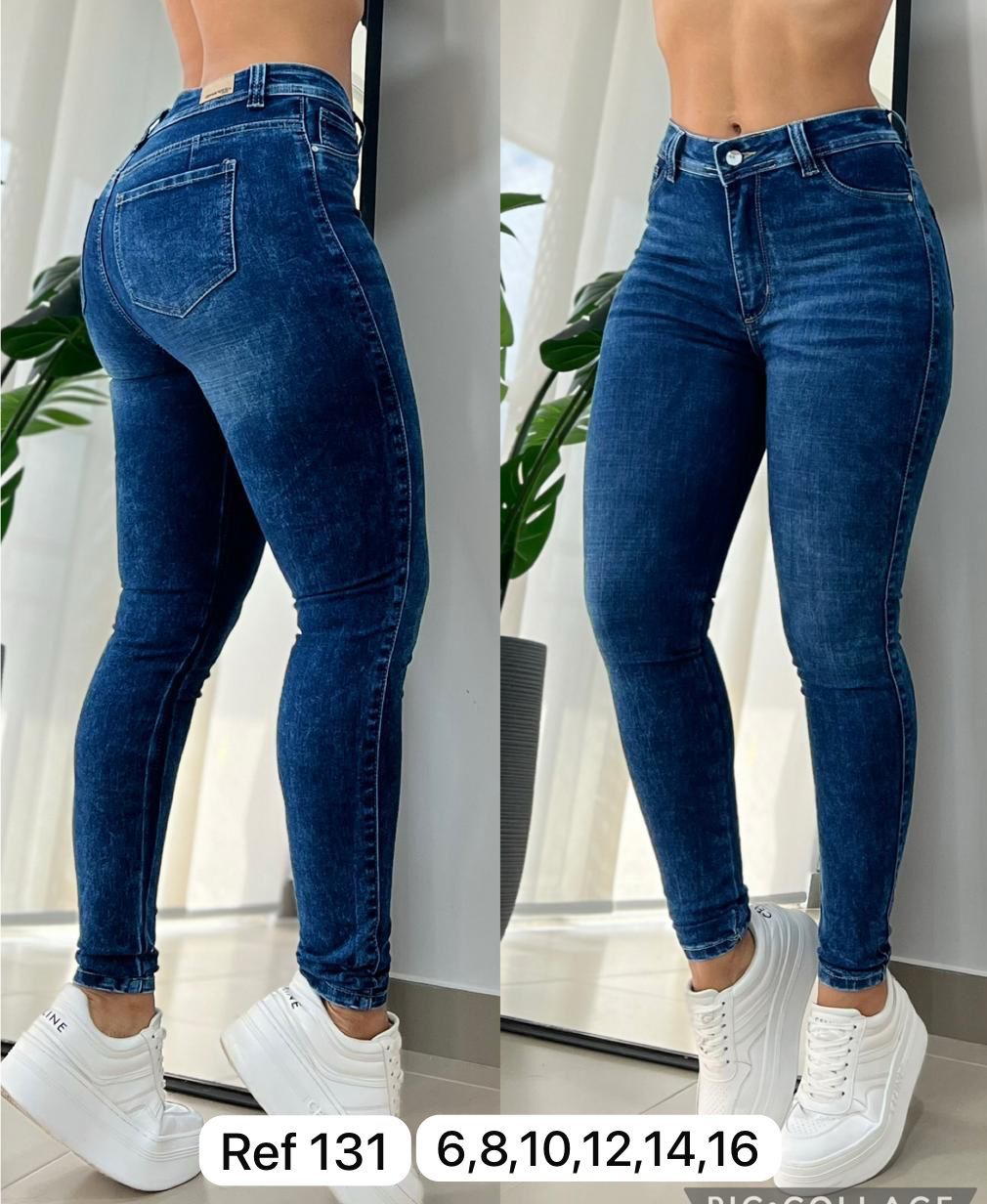 Jeans talle alto levanta gluteos colombiano